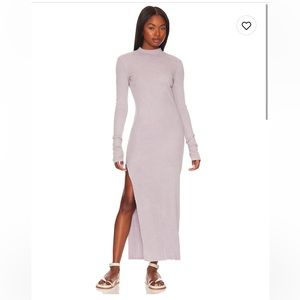 Young Fabulous and Broke Portia Midi Dress with Side Slit in Thistle. Size M.